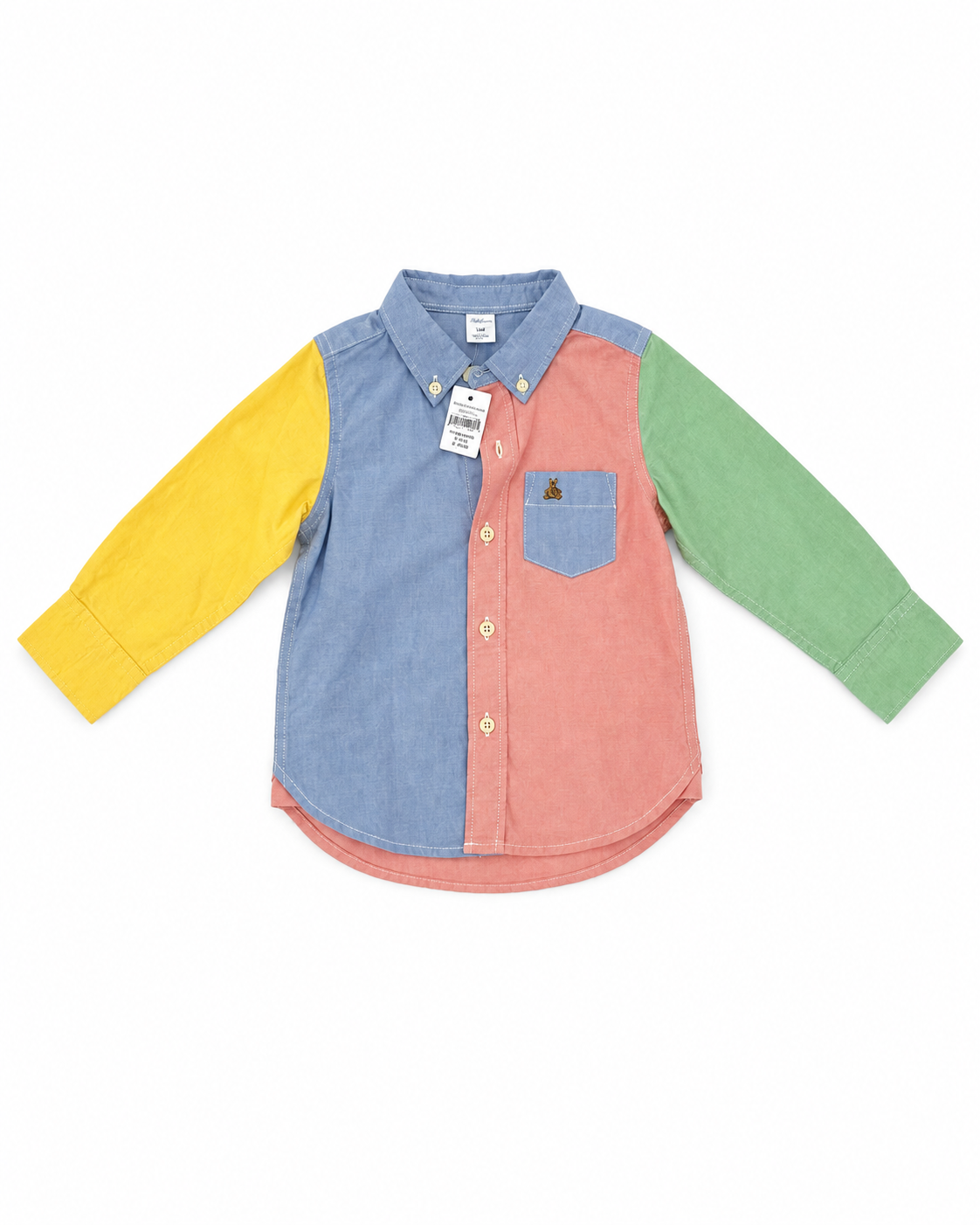 Baby Gap Colorblock Button-Down Shirt – Size 18–24 Months NWT