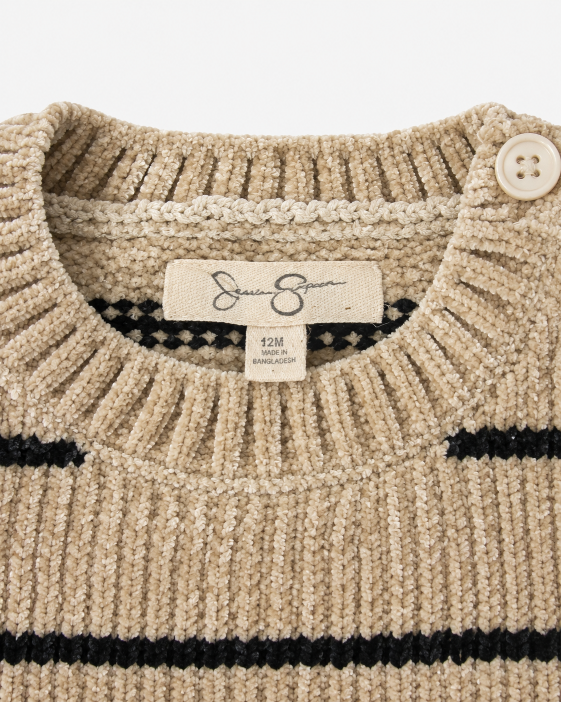 Jessica Simpson Ruffle Striped Sweater – Size 12 Months
