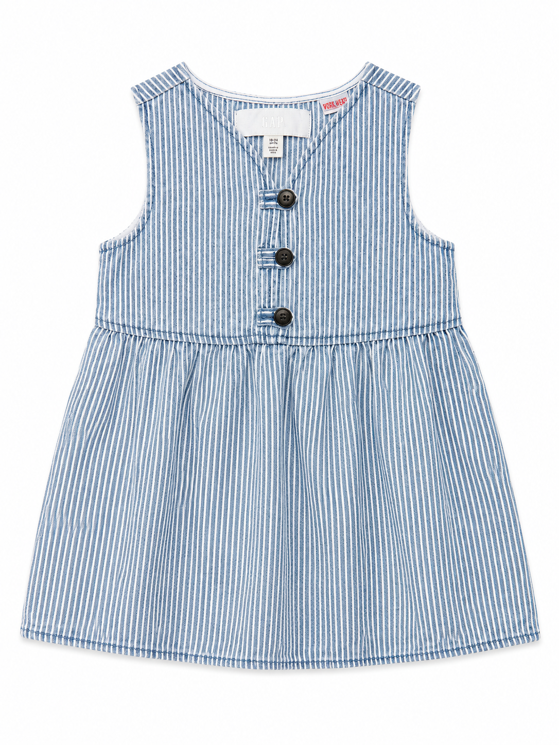 Zara Workwear Blue-and-White Striped Dress Size 2 NWT
