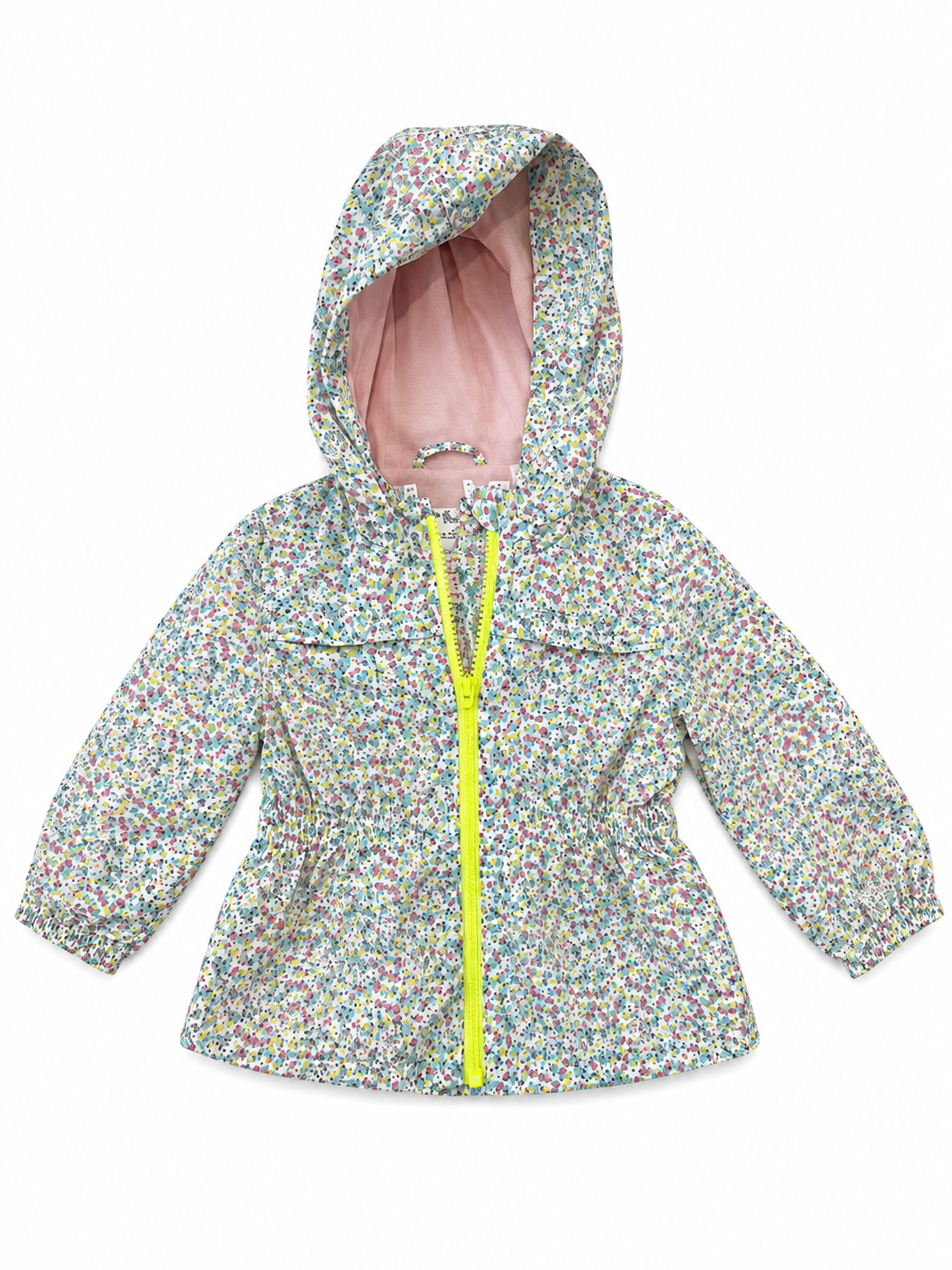 Zara Babygirl Floral Hooded Jacket Girls size 12-18 months