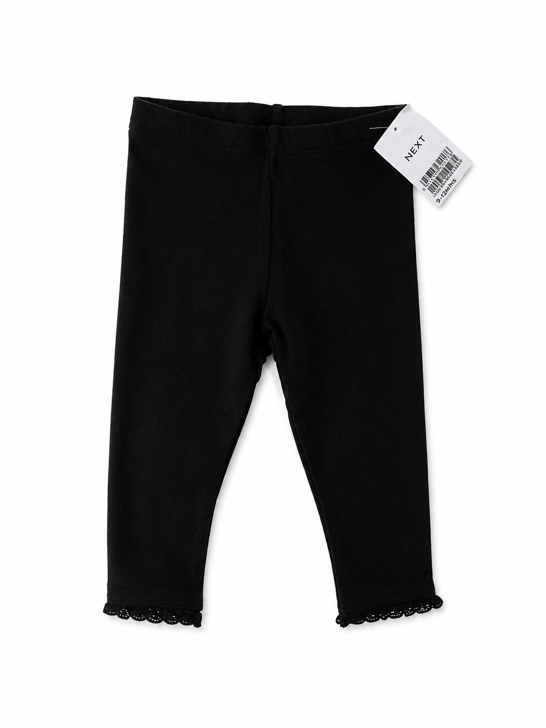 NEXT Baby Girls Leggings – Black– Size 9–12 Months NWT