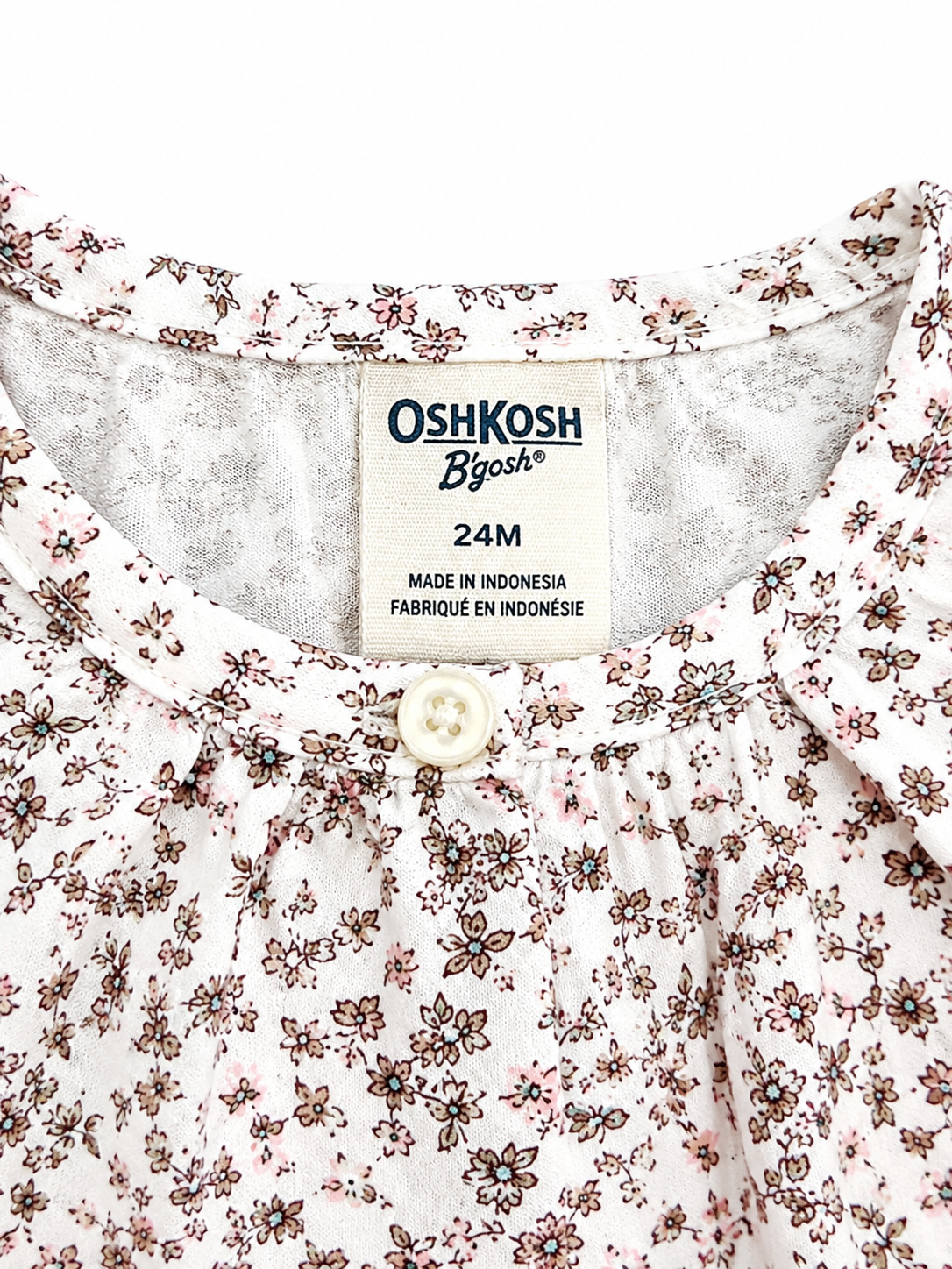 OshKosh B'gosh Floral Cotton Bodysuit – Size 24 Months