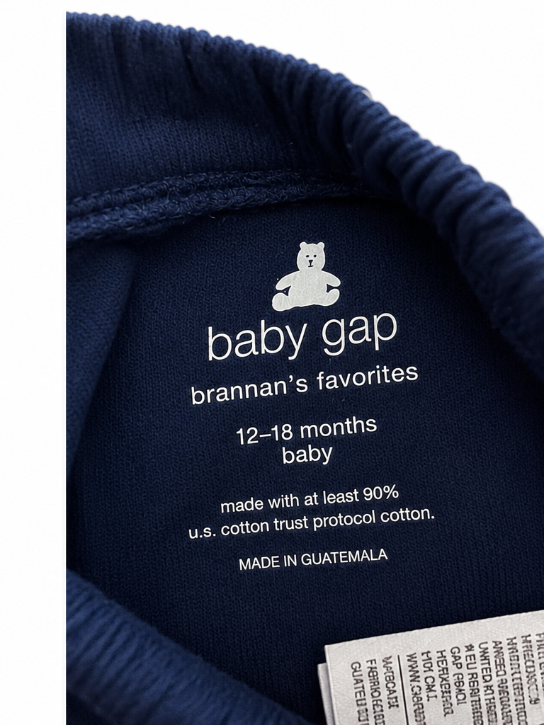 Baby Gap Navy Ribbed Flare Pants – Size 12–18 Months