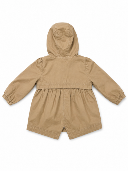 Old Navy Girls’ Tan Hooded Lightweight Jacket 18-24 Months