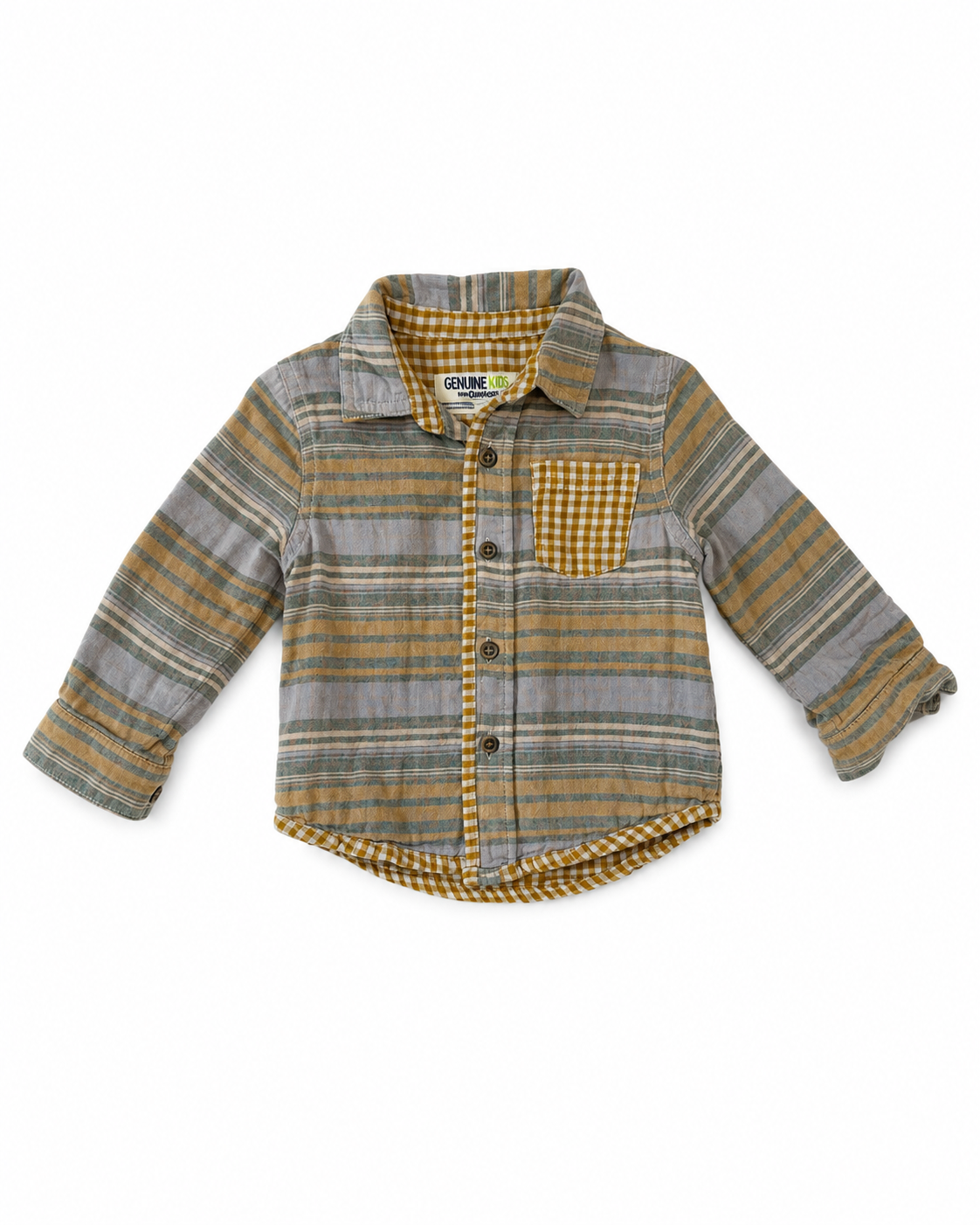 Genuine Kids from OshKosh Plaid Button-Up Shirt – Size 18 Months