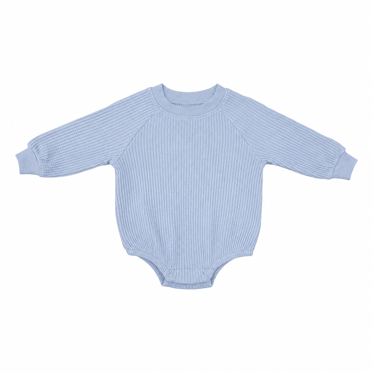 Old Navy Baby Blue Textured Long-Sleeve Bodysuit Size 3-6 Months