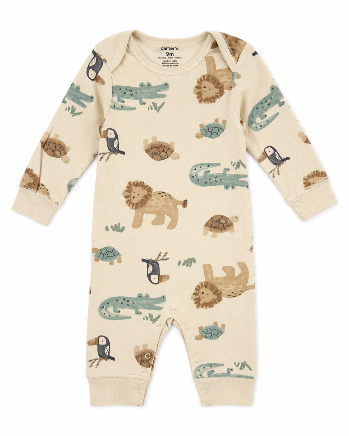 Carter’s Safari Animal Romper – Size 9 Months