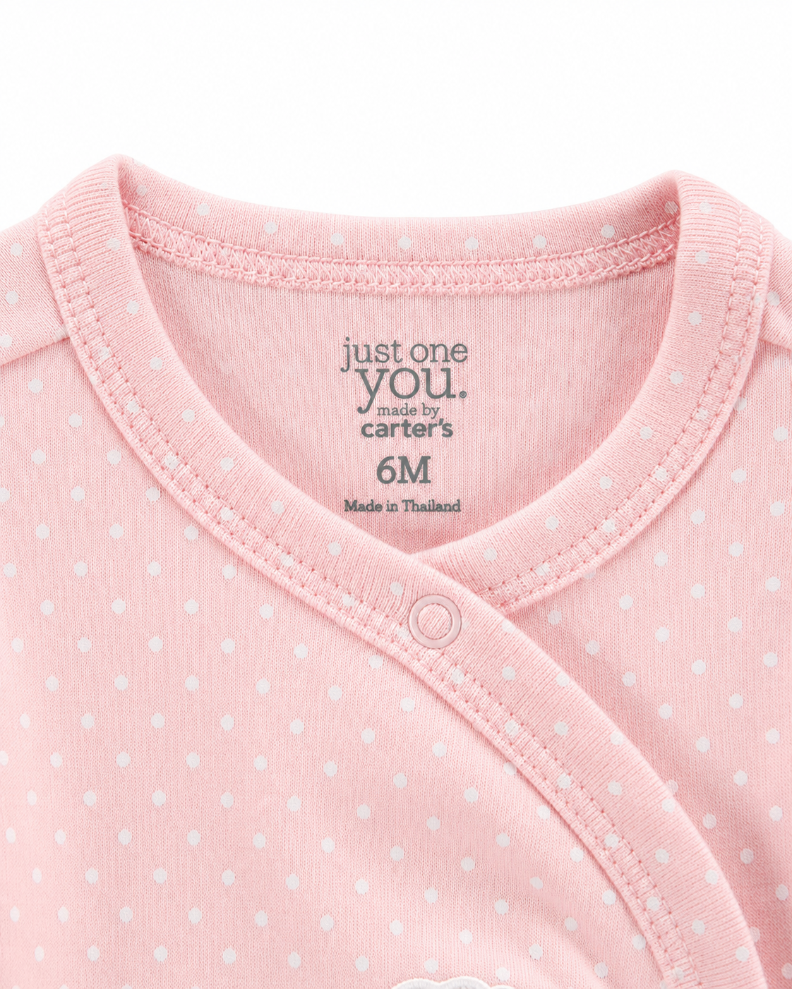 Carter’s Pink Polka Dot Sheep Cardigan – Size 6 Months