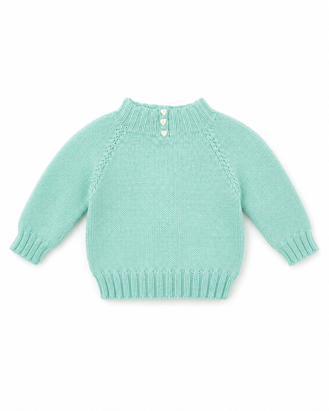 Mint Green Knitted Baby Jumper Size 12-18 months