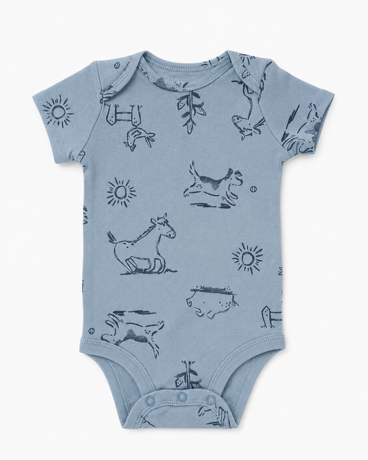 Carter’s Short Sleeve Animal Print Bodysuit – Size 6 Months New
