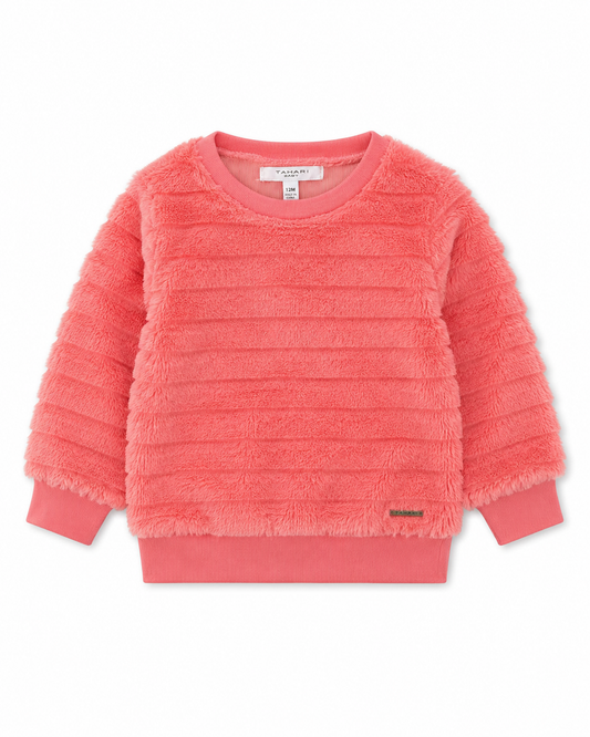 Tahari Baby Coral Plush Sweater – Size 12 Months