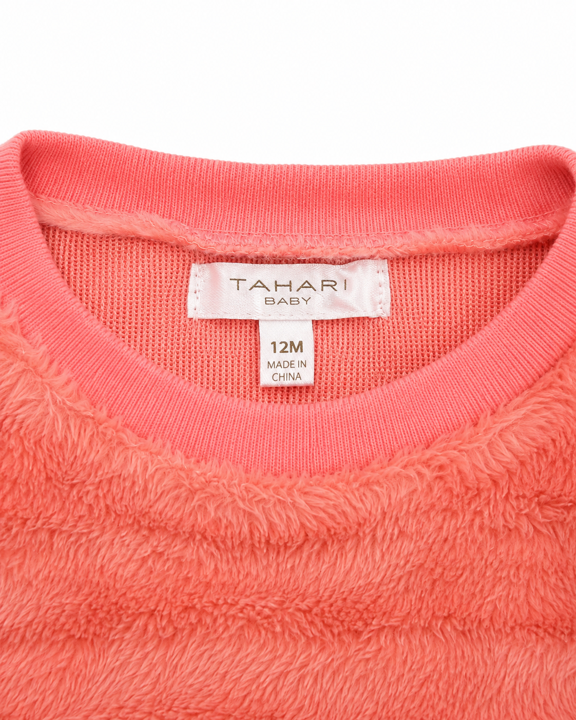 Tahari Baby Coral Plush Sweater – Size 12 Months