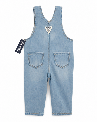 OshKosh Patchwork Denim Overalls – Size 6 Months NWT