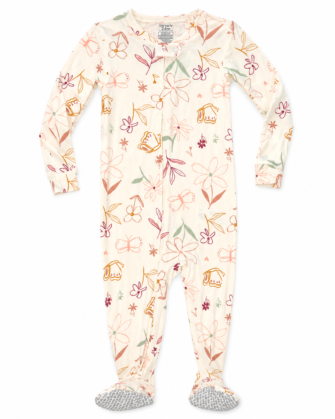 Carter’s Floral Footed Sleepsuit – Size 24 Months