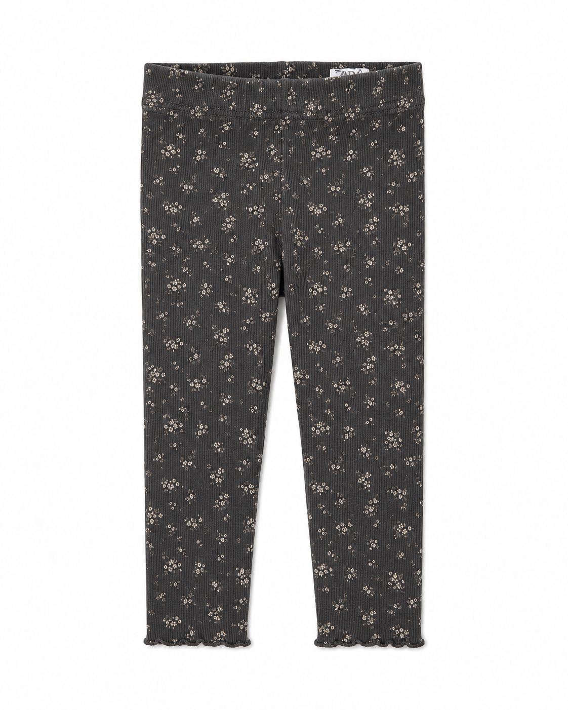 Zara Floral Ribbed Leggings – Size 2 Years