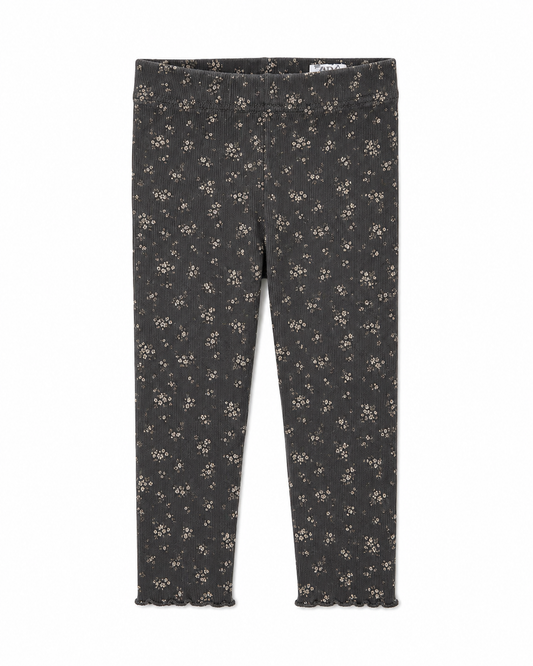 Zara Floral Ribbed Leggings – Size 2 Years