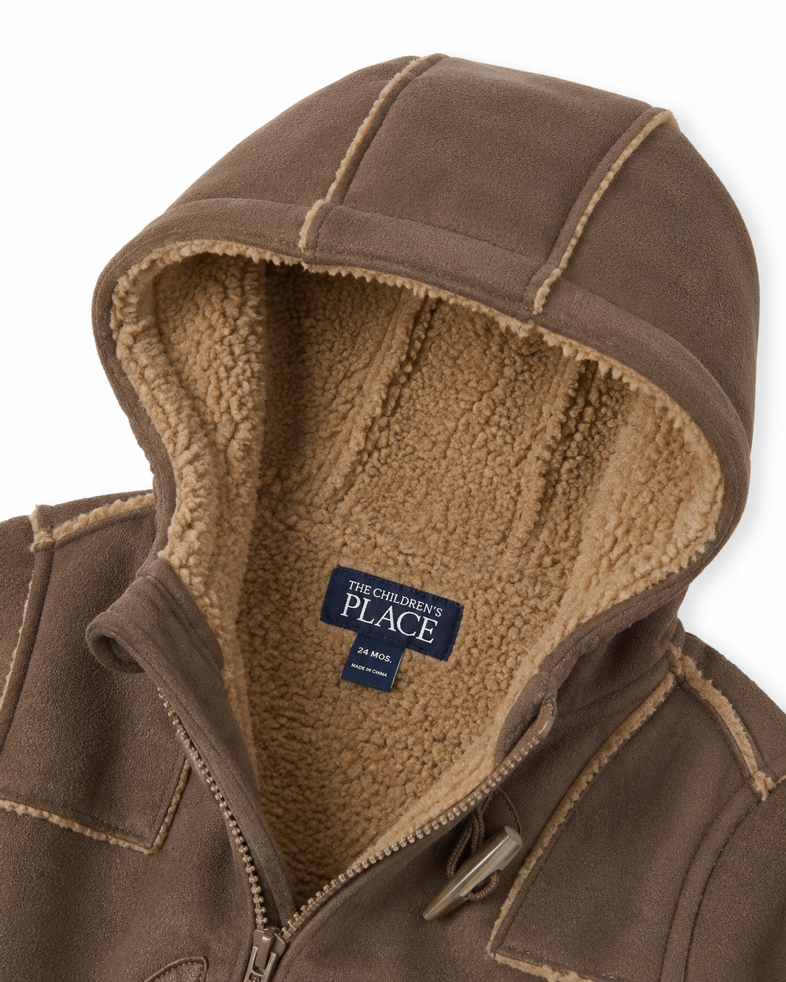 The Children’s Place Sherpa-Lined Duffle Coat & Hat – Size 24 Months