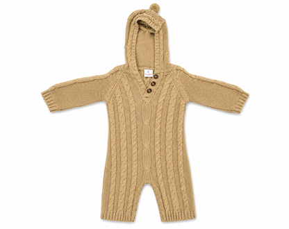 Hanna Anderson Cable Knitted Romper Size 80 Girls or Boys 18-24 Months