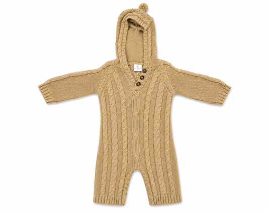 Hanna Anderson Cable Knitted Romper Size 80 Girls or Boys 18-24 Months