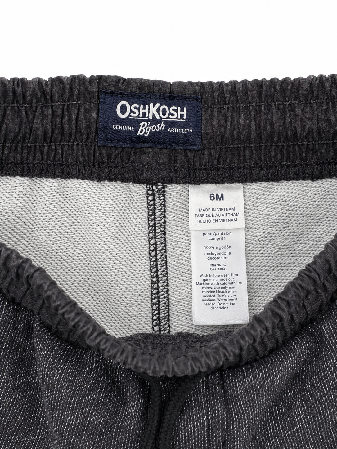 OshKosh B'gosh Boys Size 6 Months Grey Sweat Pants