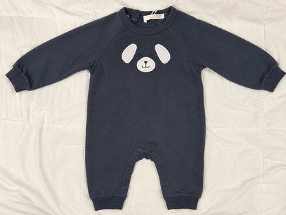Zara Baby Puppy Face Fleece Romper – 9–12 Months – NWT