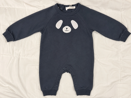 Zara Baby Puppy Face Fleece Romper – 9–12 Months – NWT