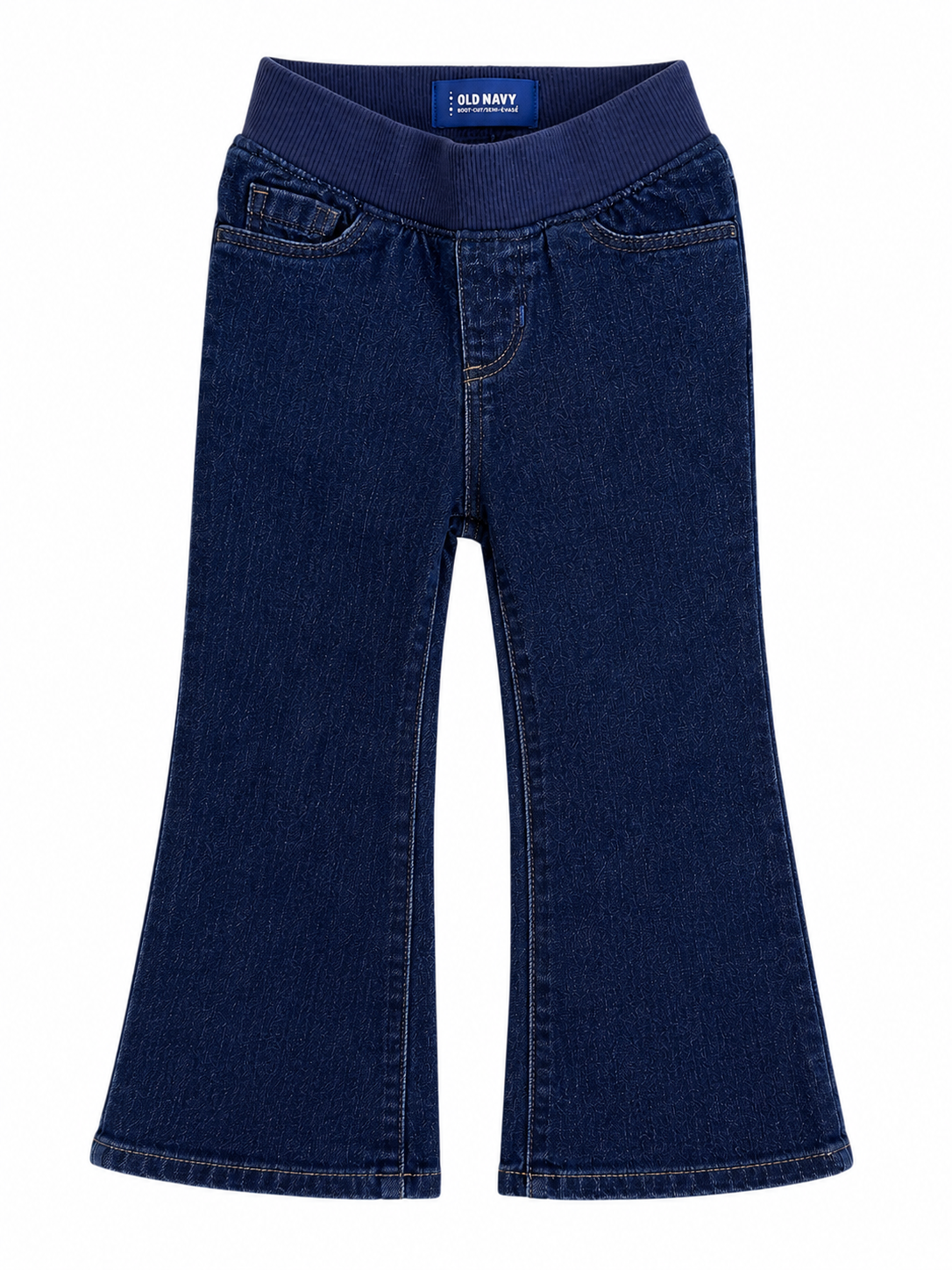 Old Navy Baby Girls Dark Wash Boot-Cut Pull-On Jeans 18-24 Months