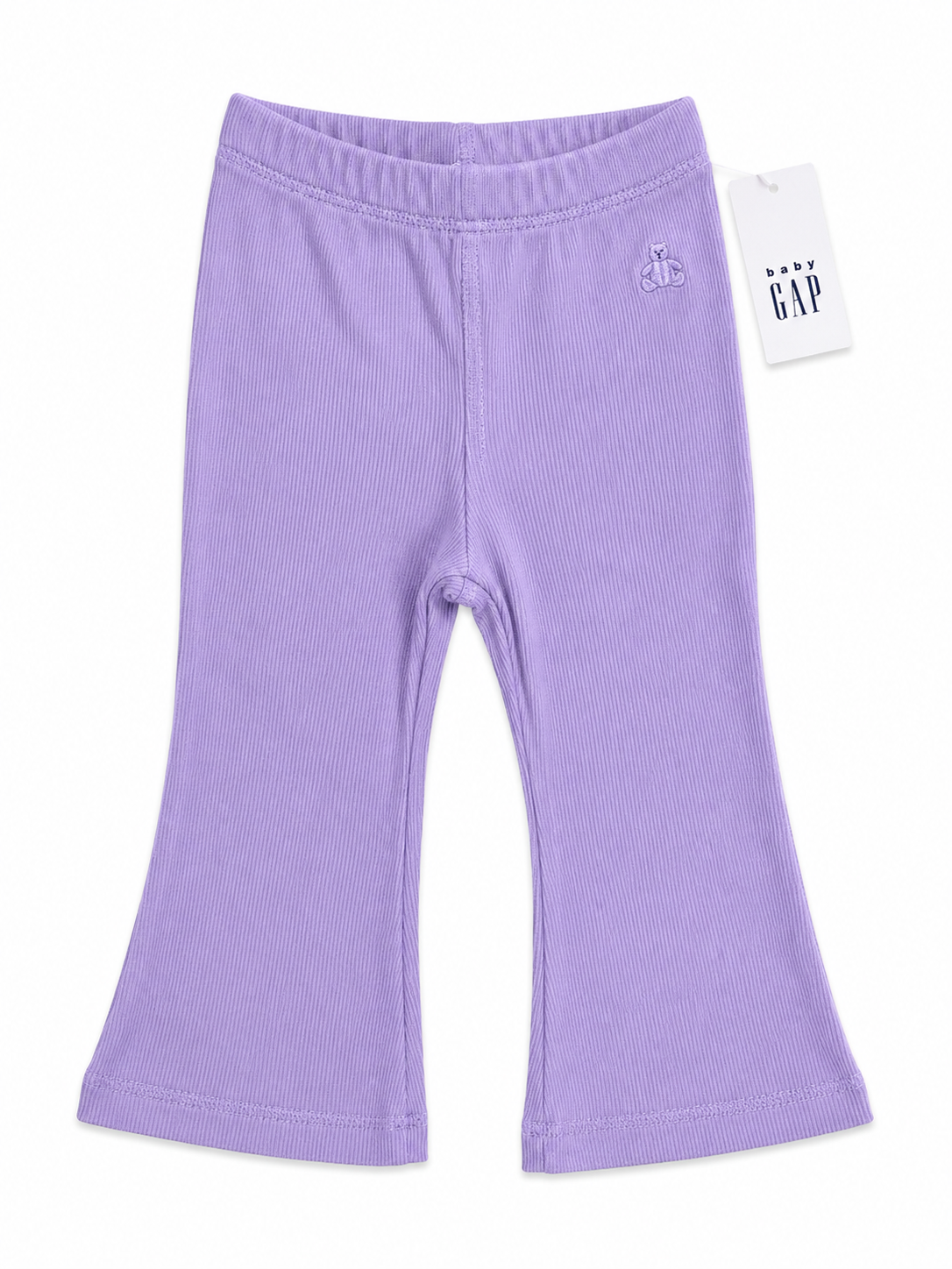 Baby Gap Brannan's Favorites Girls Lilac Ribbed Flare Leggings – 6–12 Months – New with Tags