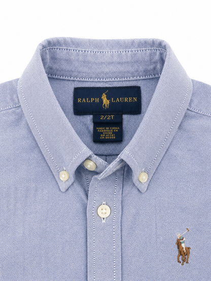Ralph Lauren Toddler Oxford Button-Down Shirt – Light Blue | Size 2/2T