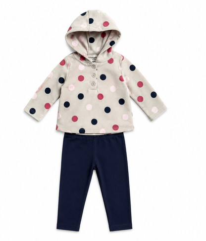 Carter's Baby Girls 2-Piece Fleece Hoodie & Leggings Set – 18 Months –NWT