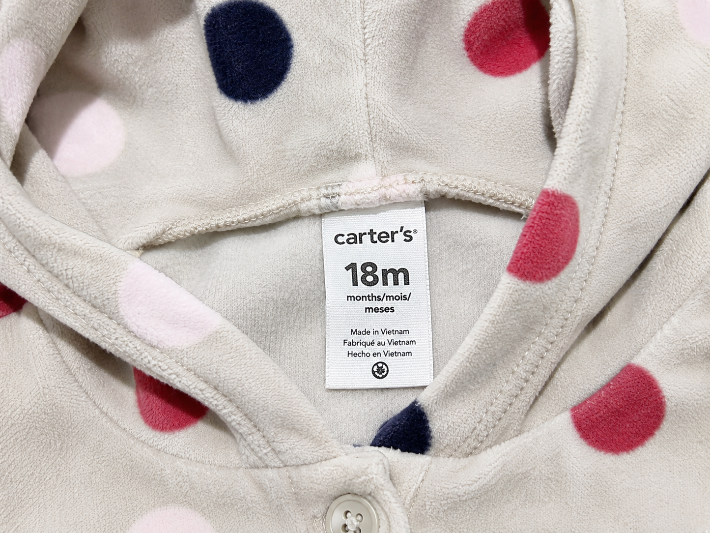 Carter's Baby Girls 2-Piece Fleece Hoodie & Leggings Set – 18 Months –NWT