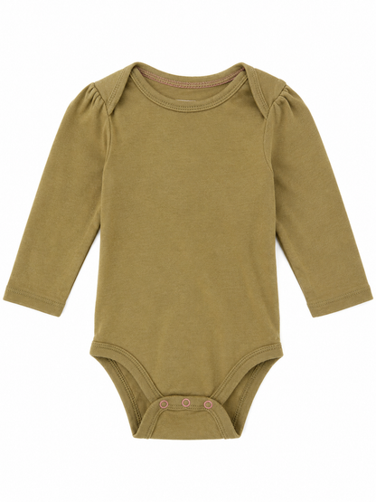 Cloud Island  Baby Long Sleeve Bodysuit – Olive Green - Size 18 Months