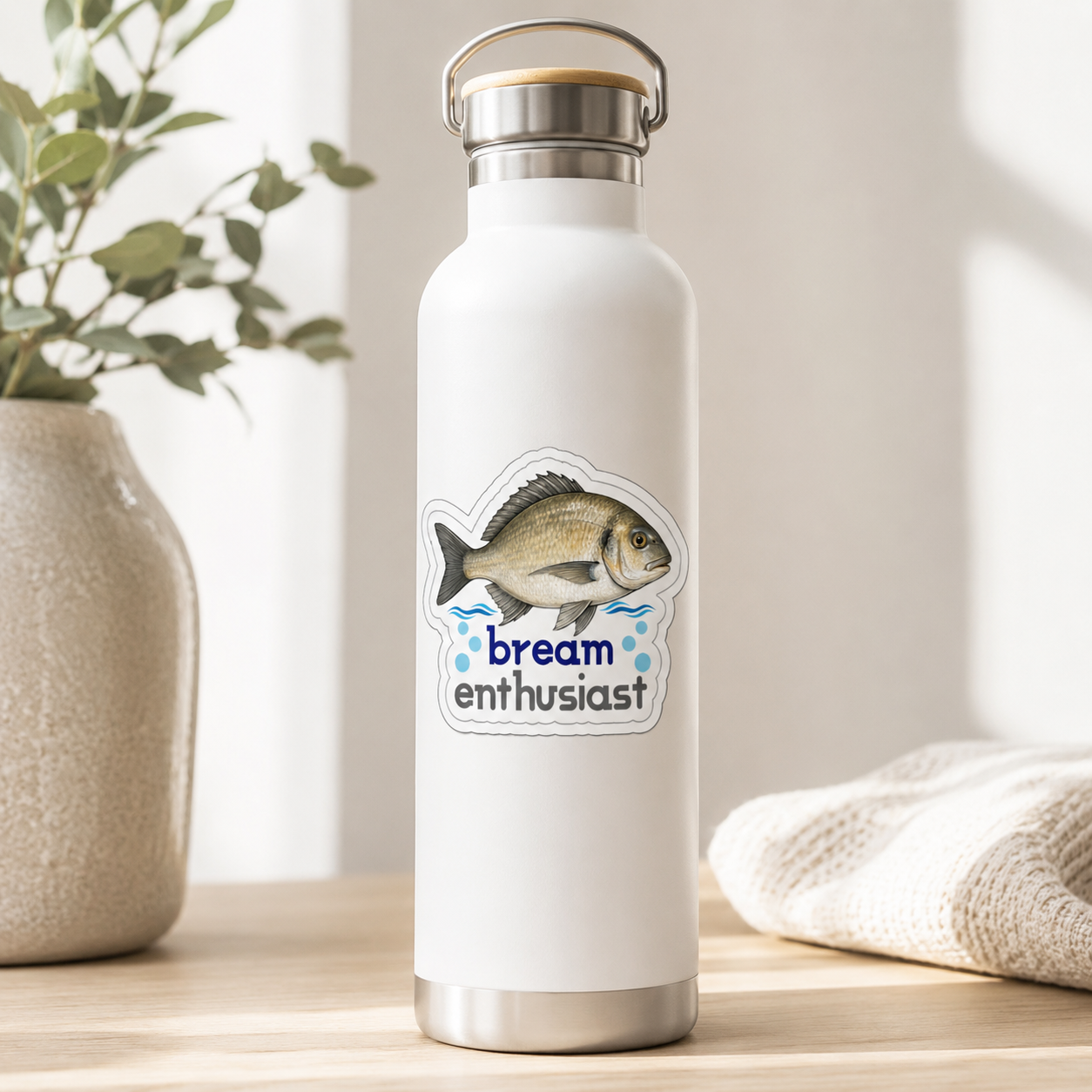 Bream Enthusiast Fish Sticker – 10cm