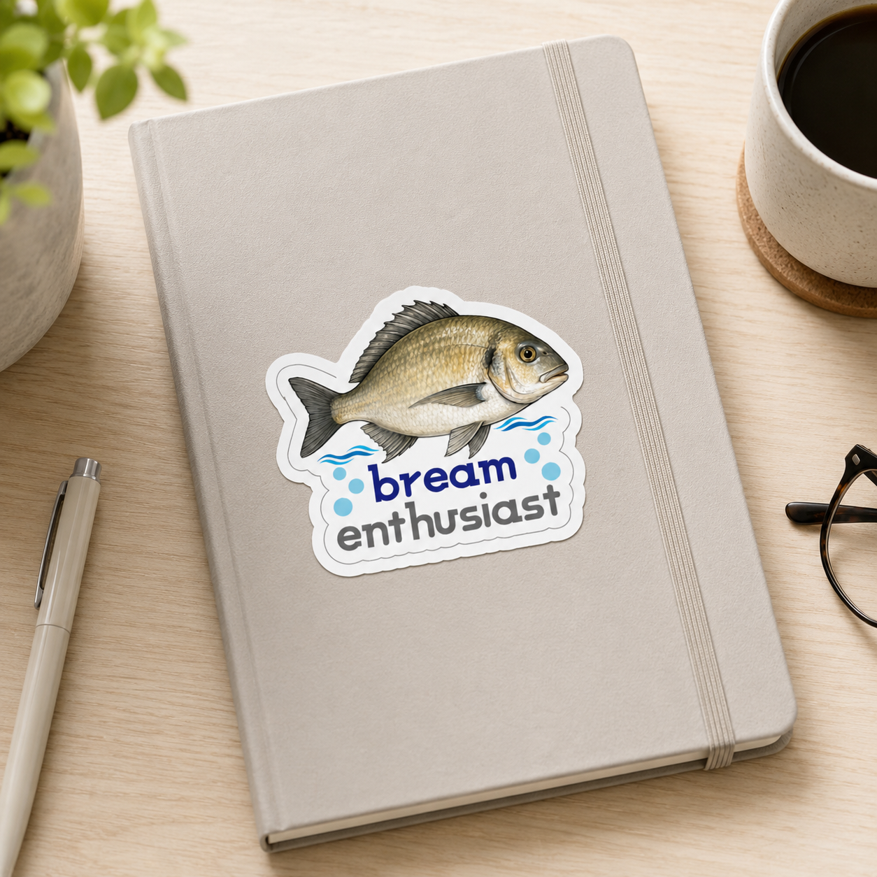 Bream Enthusiast Fish Sticker – 10cm