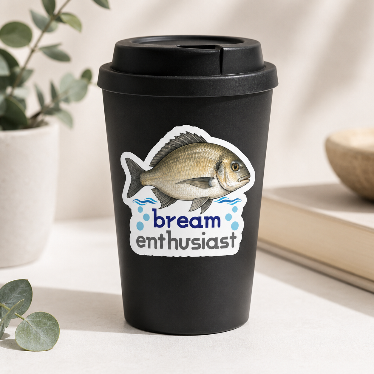 Bream Enthusiast Fish Sticker – 10cm