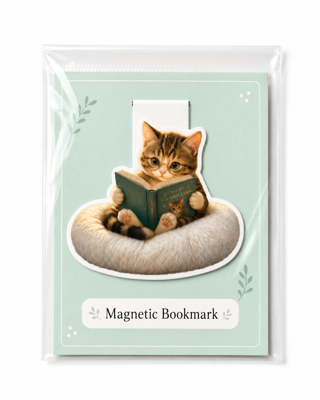 Curious Kitten Magnetic Bookmark