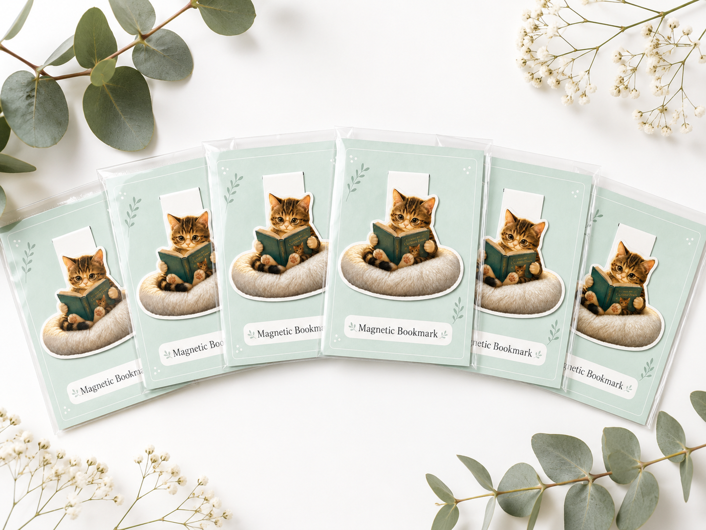 Curious Kitten Magnetic Bookmark