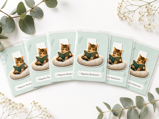 Curious Kitten Magnetic Bookmark