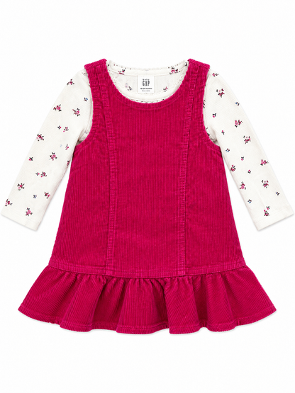 Baby Gap Corduroy Jumper Dress Set – Size 2 NWT