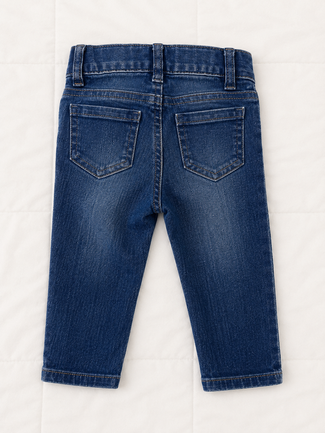 Cat & Jack Girls Heart Knee Patch Jeans – Dark Wash -Size 12 Months