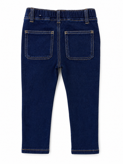 Zara Size 1 Dark-Wash Pull-On Jeans New