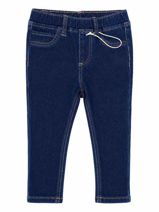 Zara Size 1 Dark-Wash Pull-On Jeans New