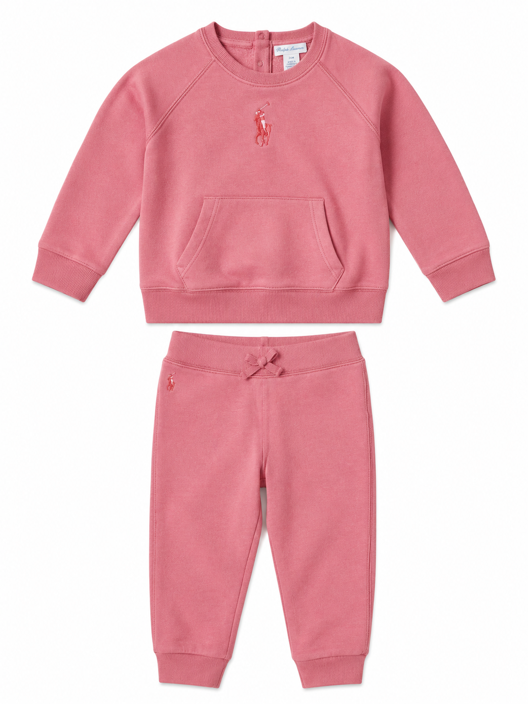 Ralph Lauren Pink Sweatsuit Set – Size 24 Months