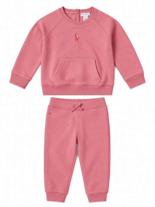 Ralph Lauren Pink Sweatsuit Set – Size 24 Months