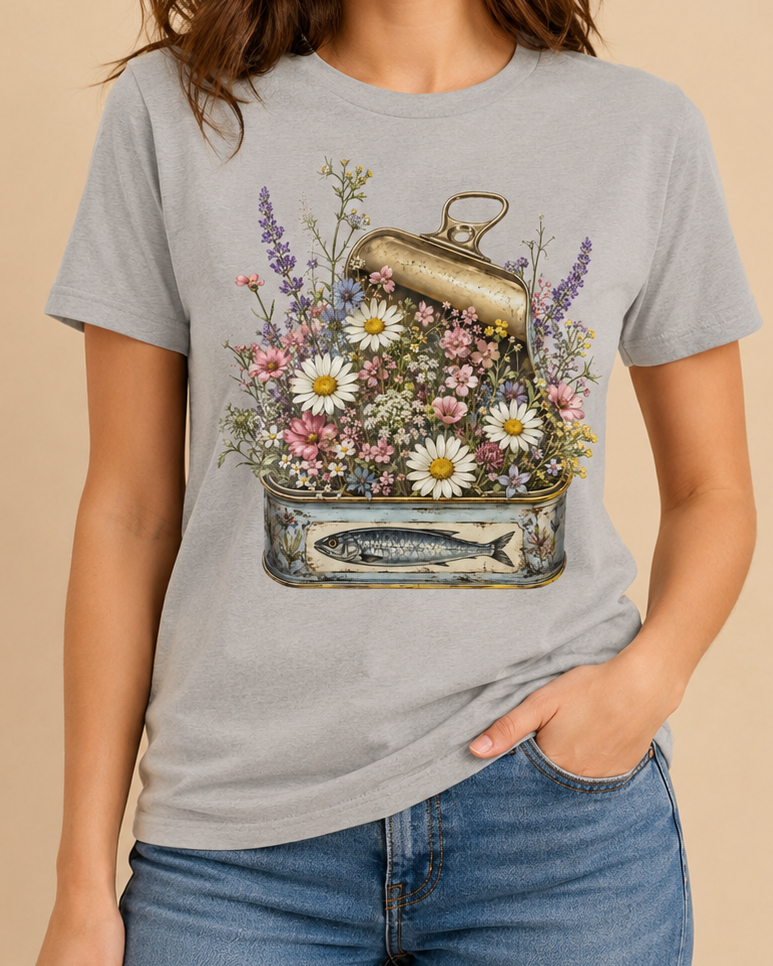 Wildflower Sardine Tin T-Shirt