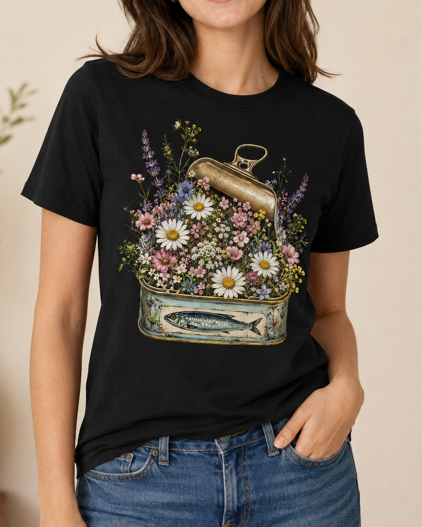 Wildflower Sardine Tin T-Shirt