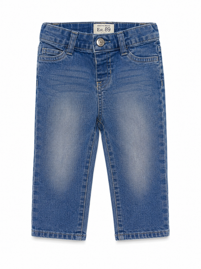 Est. 89 Medium-Wash Heart-Detail Jeans Size 12-18