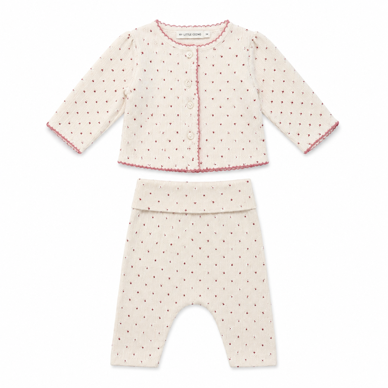 Zara Cream Knit Two-Piece Set – Size 0-1 Months NWT