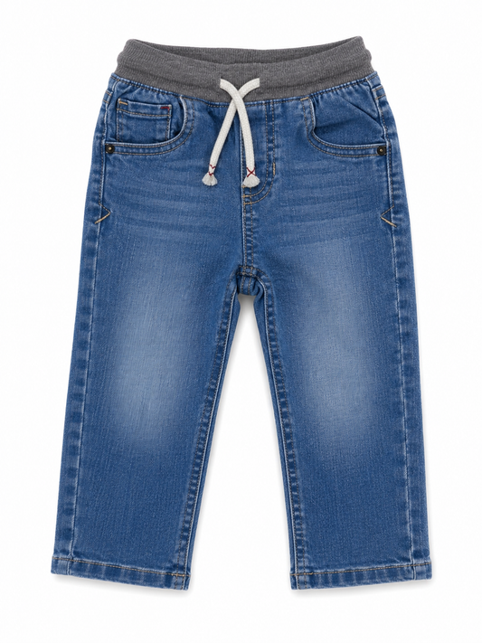 Cat and Jack Medium-Wash Denim Pull-On Jeans- Size 18 months