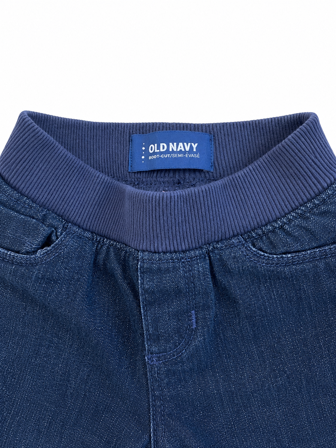 Old Navy Baby Girls Dark Wash Boot-Cut Pull-On Jeans 18-24 Months